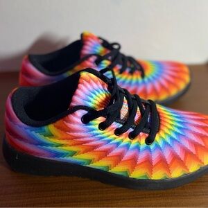 Size 8 Custom Rainbow Tennis Shoes